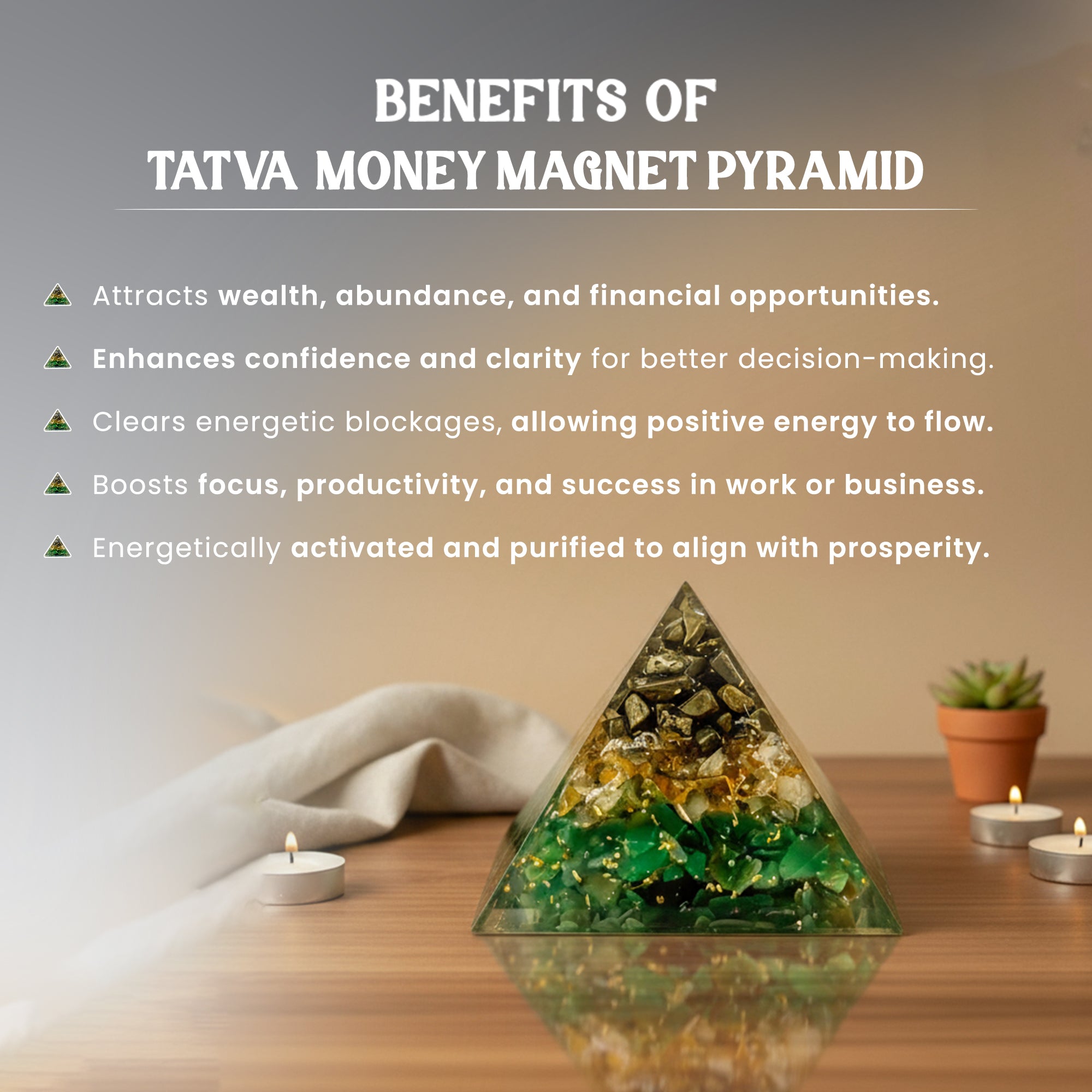 Money Magnet Pyramid Small Size