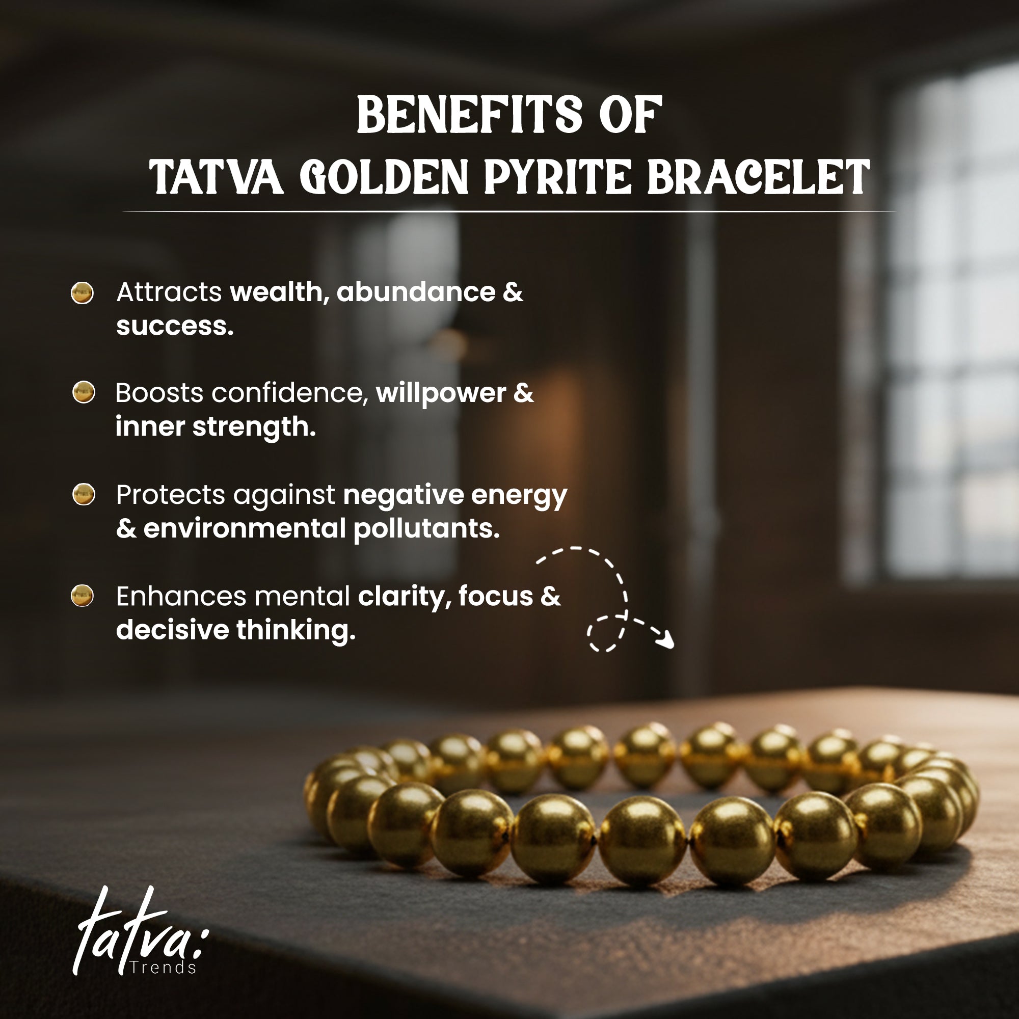 Golden Pyrite bracelet