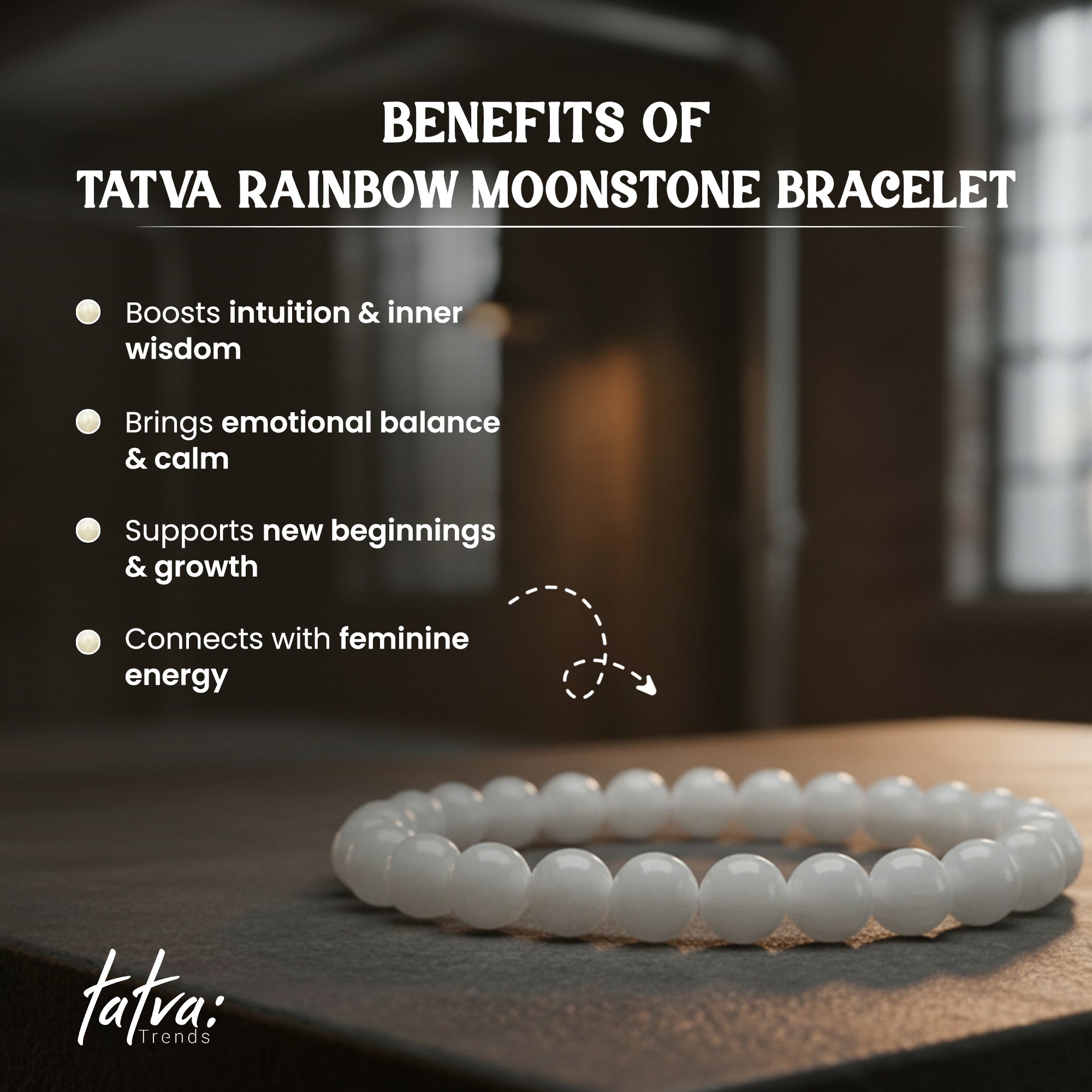 Rainbow Moonstone Bracelet
