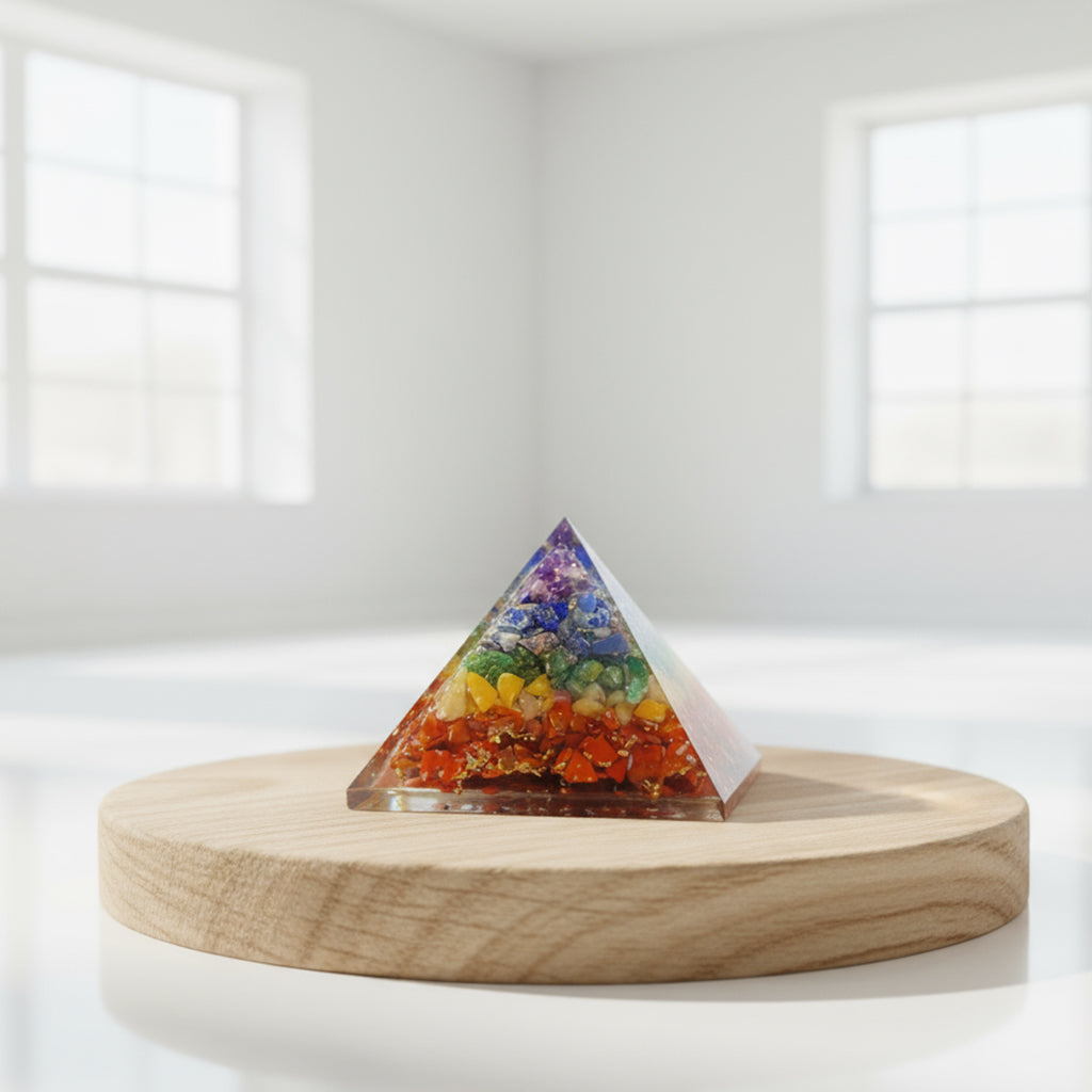 Seven Chakra Pyramid Small Size